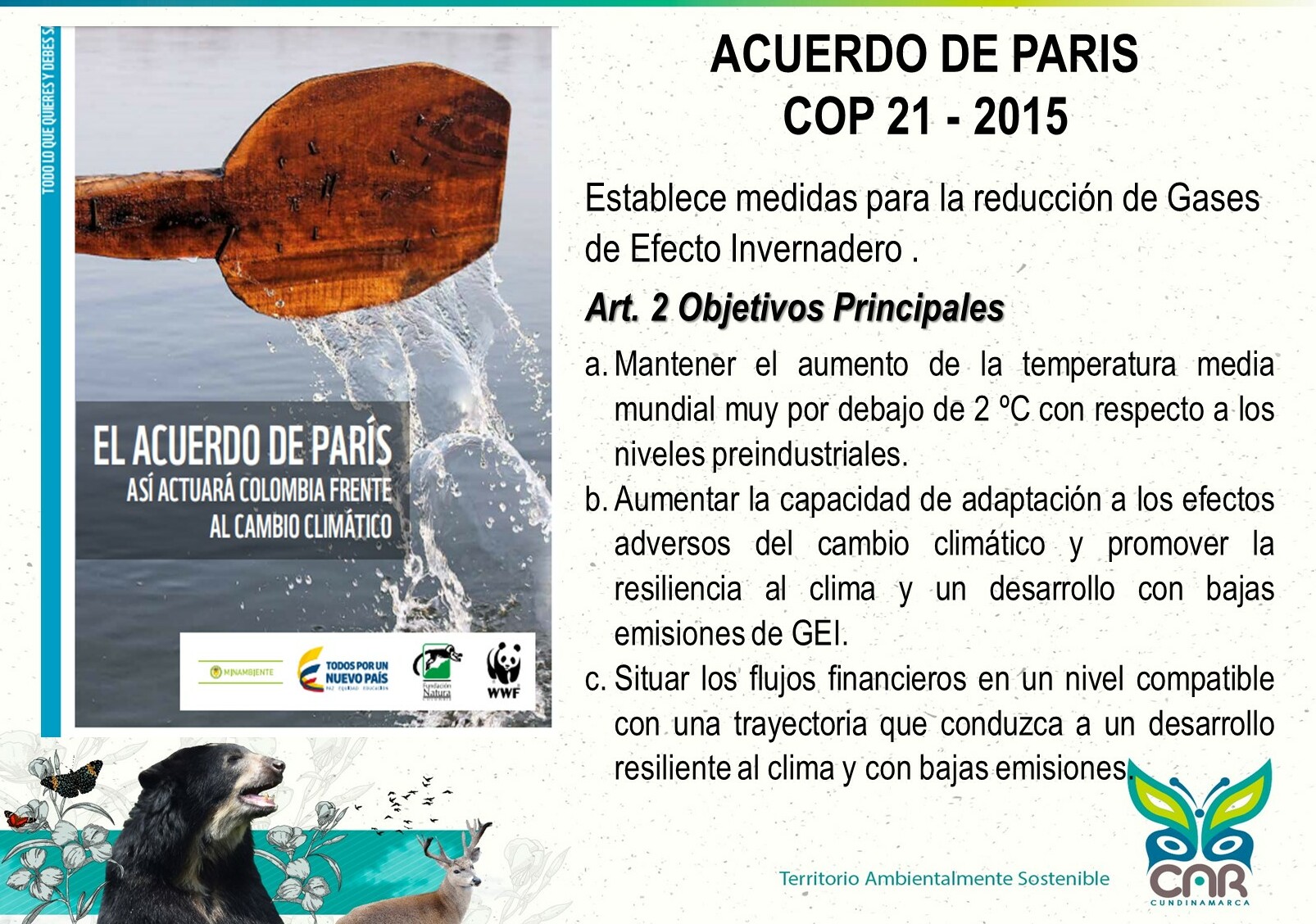 NORMATIVA CAMBIO CLIMÁTICO COMPROMISO ACUERDO DE PARÍS COP 21 2015